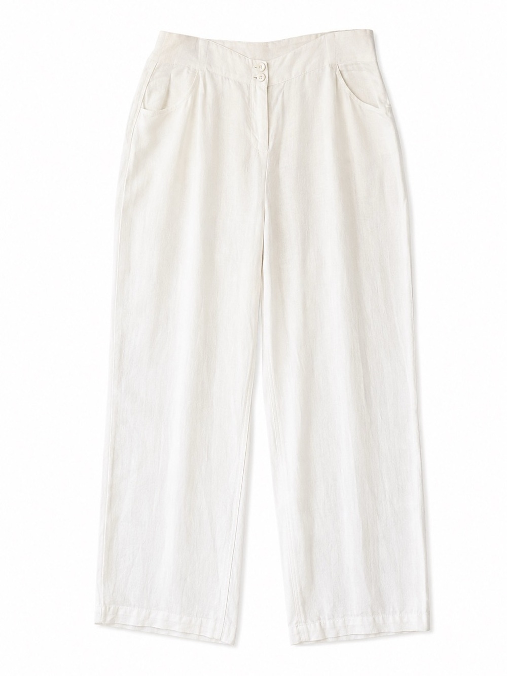 Eileen Fisher Linen Wide Leg Lagenlook Resort Wear Coastal Grandma pant, Size XL - Picture 2 of 11